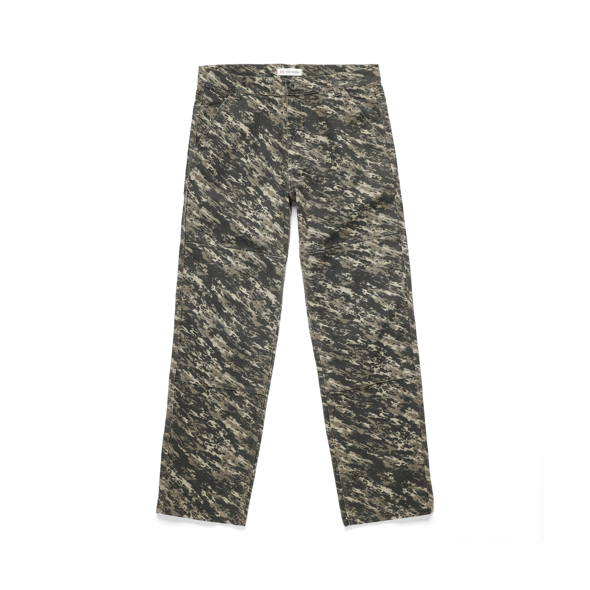 Front View of Topo Designs Utility Pants - Men's in "Beetle Yukon"