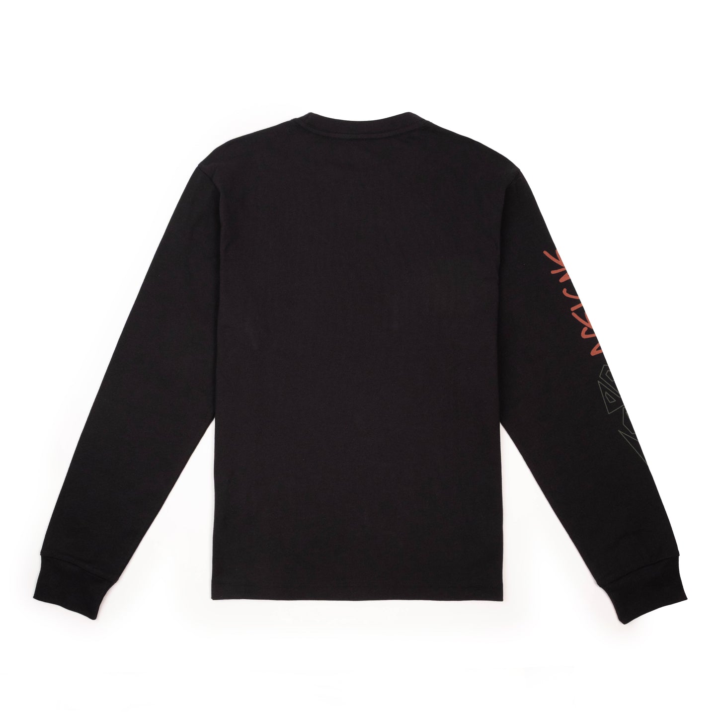 Back View of Topo Designs Outlook Tee Long Sleeve - Men's in "Black"