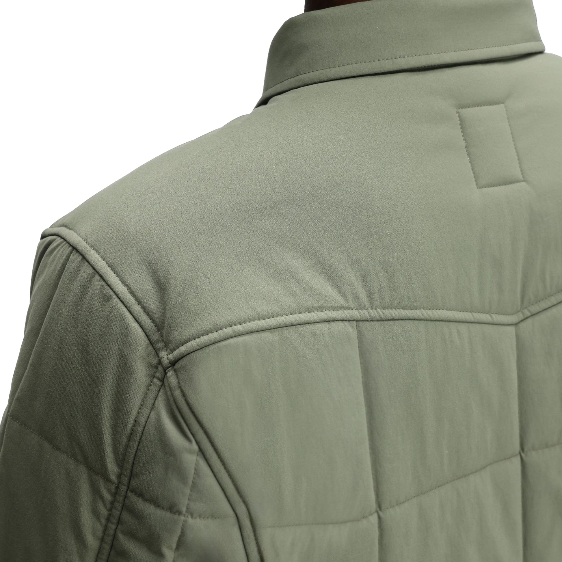 General Detail shot of Topo Designs Puffer Shirt Jacket - Men's in "Beetle"