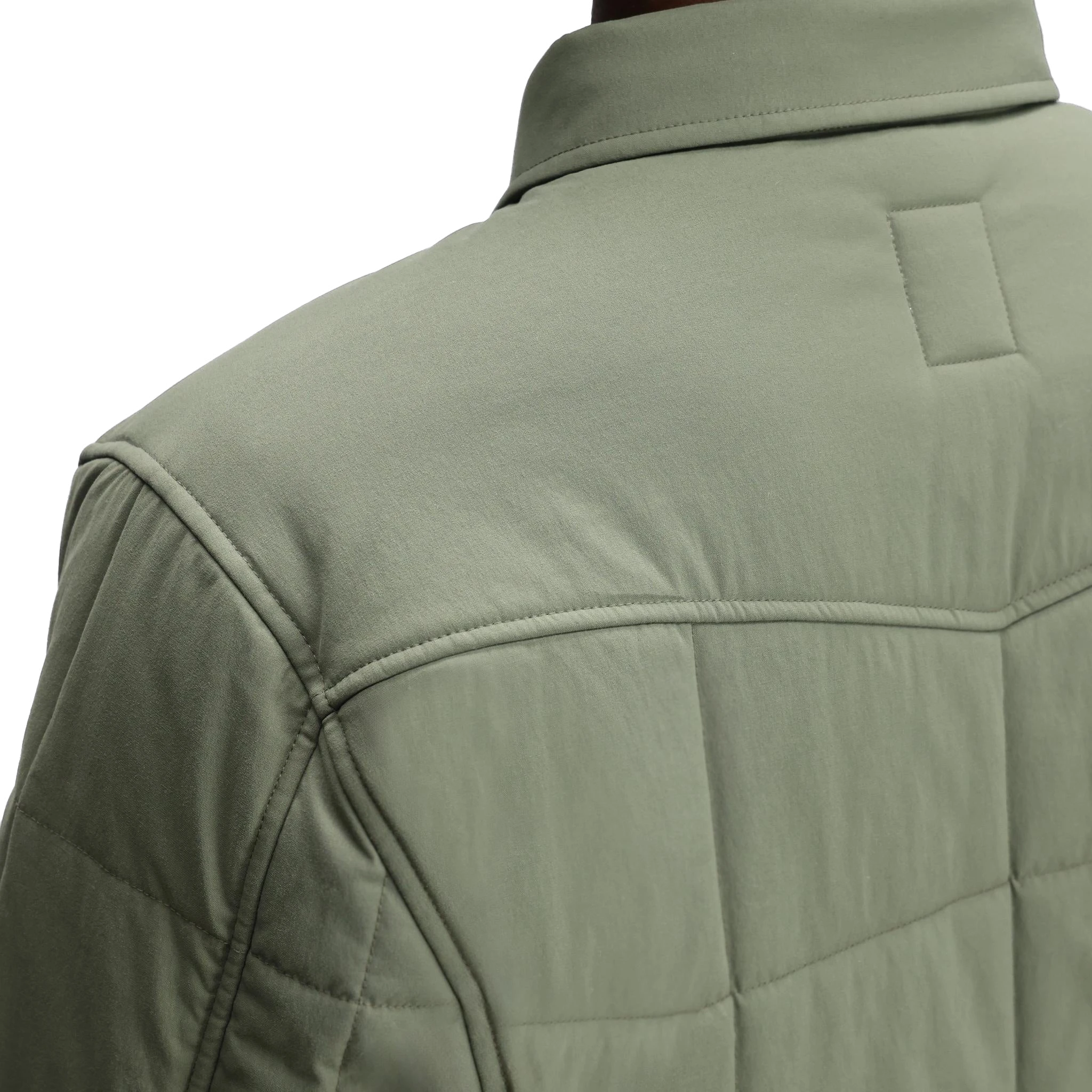 General Detail shot of Topo Designs Puffer Shirt Jacket - Men's in "Beetle"