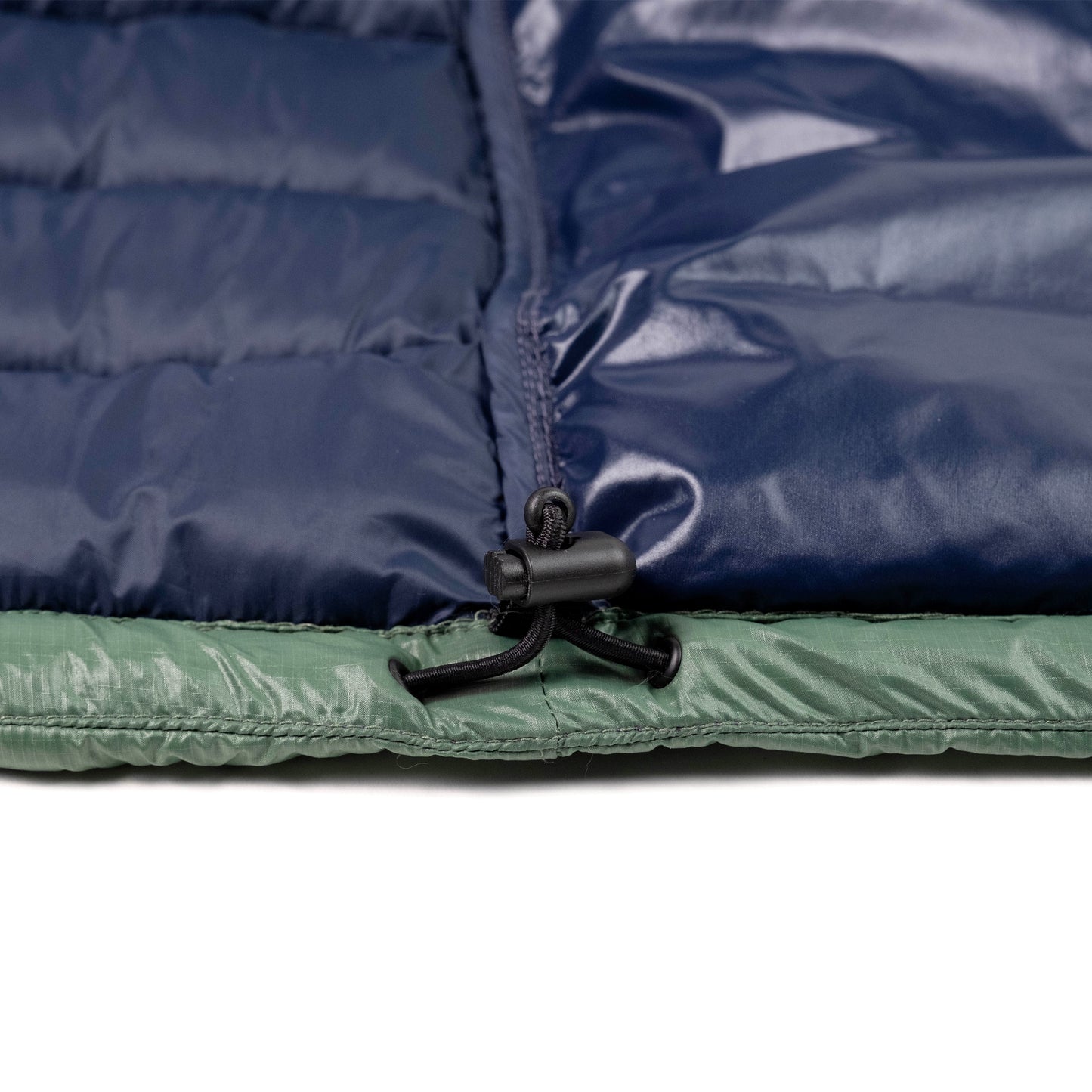 General Detail shot of Topo Designs Townie Puffer Jacket - Men's in "Forest"
