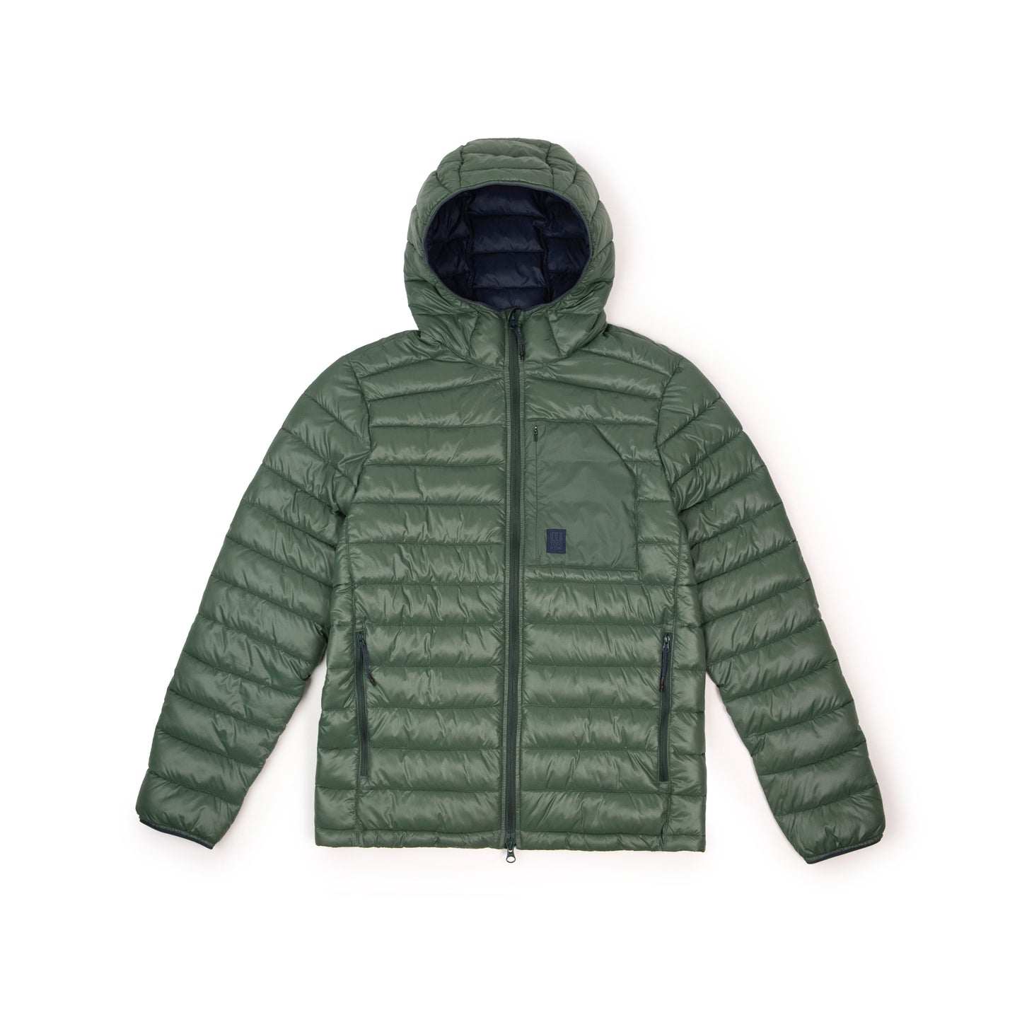 Front View of Topo Designs Townie Puffer Jacket - Men's in "Forest"