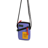 Front View of Topo Designs Mini Shoulder Bag in "Very Peri / Forest"