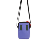 Back View of Topo Designs Mini Shoulder Bag in "Very Peri / Forest"