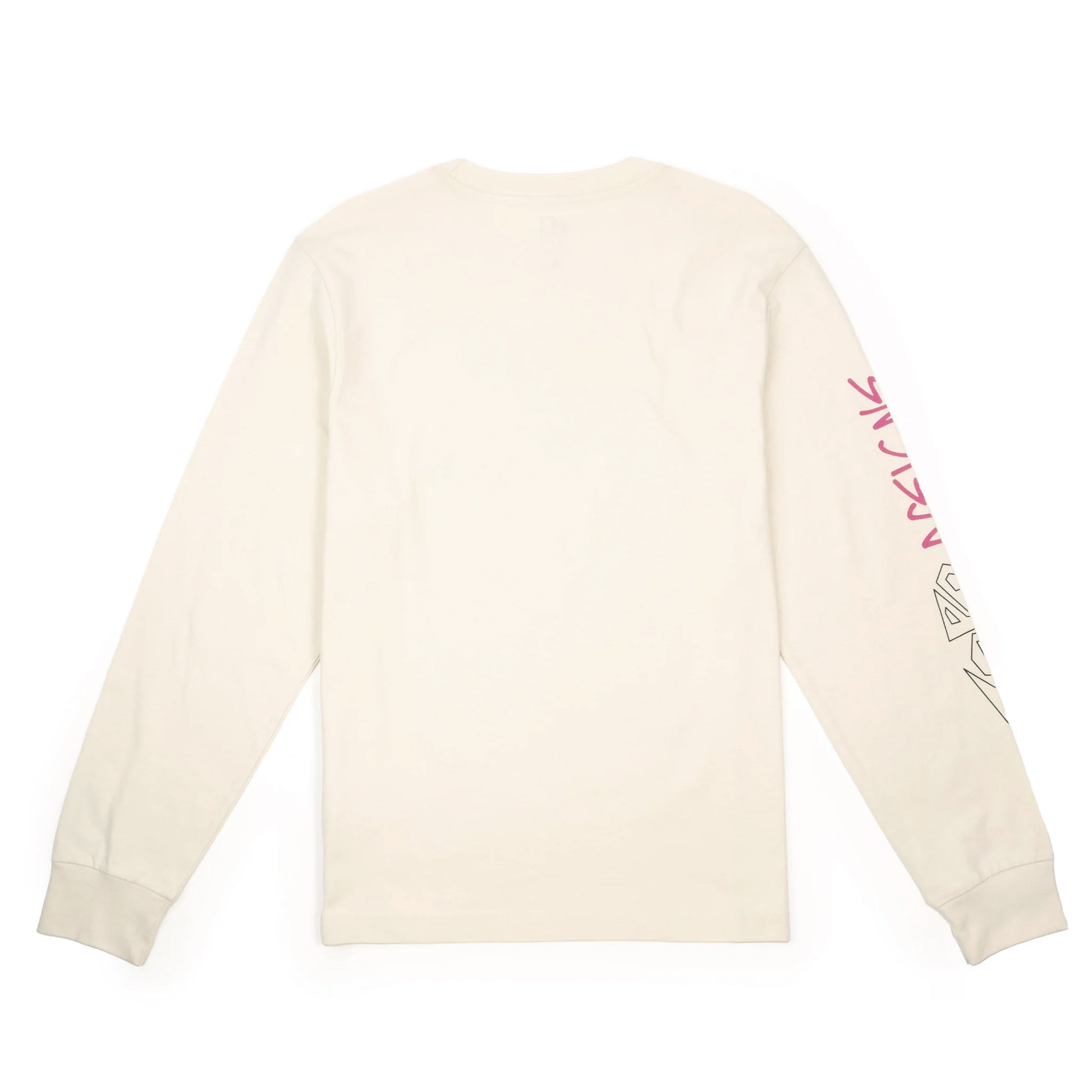 Back View of Topo Designs Outlook Tee Long Sleeve - Men's in "Bone White"