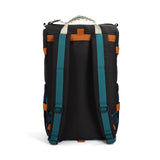 Back View of Topo Designs Rover Pack Classic in "Black / Tectonic"
