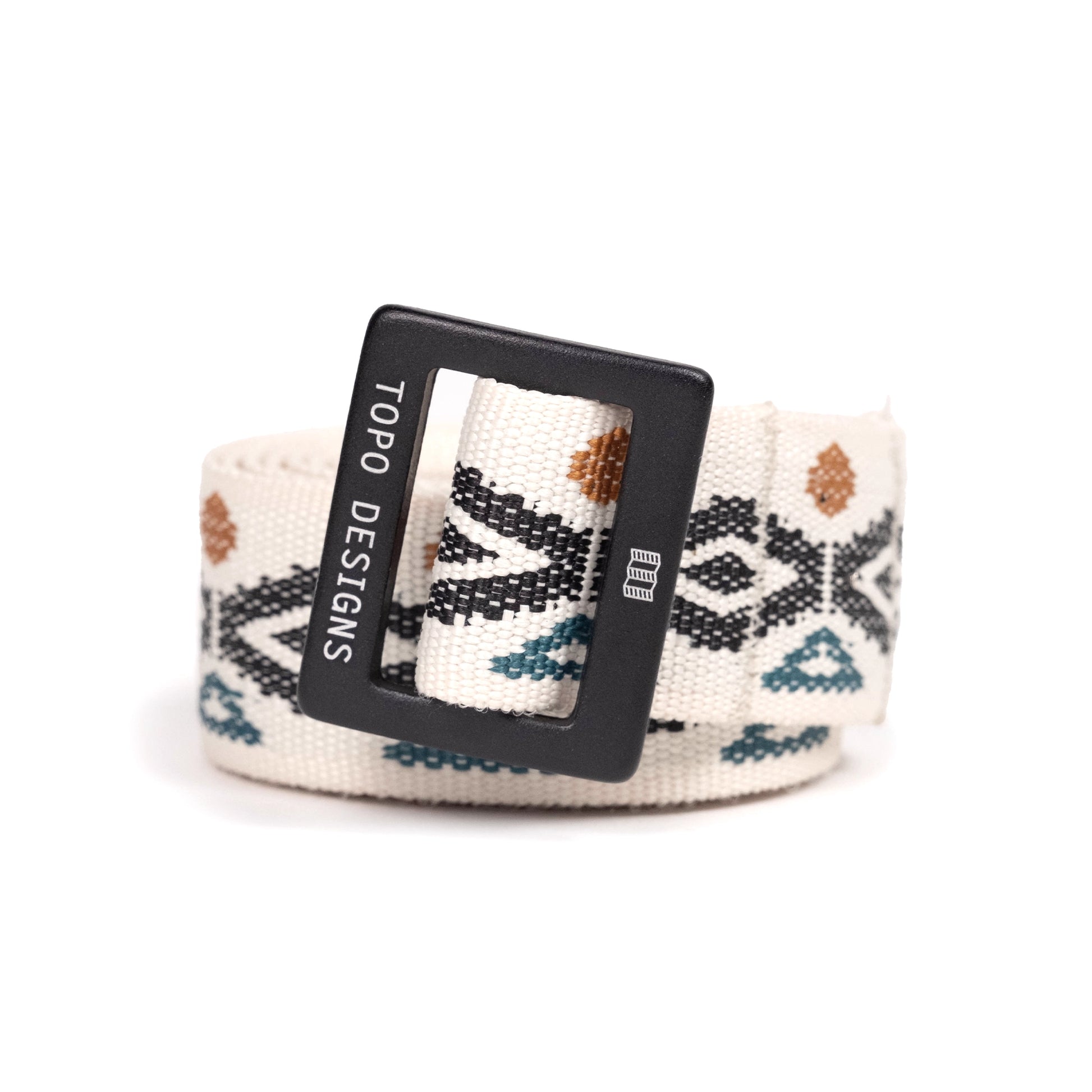 Topo Designs Slim Web Belt in "Bone White"