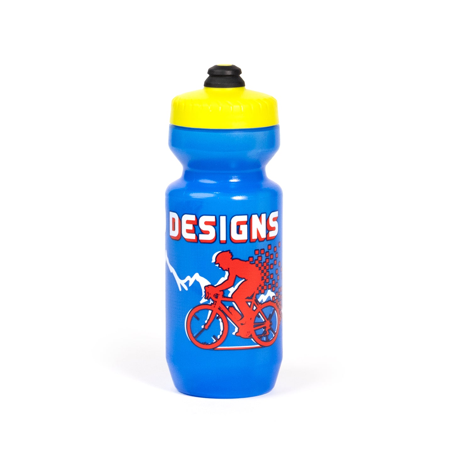 Topo Designs x Specialized Purist 22oz cycling Water Bottle in "Cycle" blue.