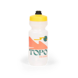 Topo Designs x Specialized Purist 22oz cycling Water Bottle in "Obscure" clear.