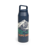 Topo Designs x MiiR Wide Mouth Water Bottle - 32 oz in "Tidal Blue"