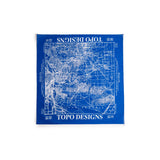 Topo Designs x Pine Printshop Bandana in "Los Angeles Royal Blue"