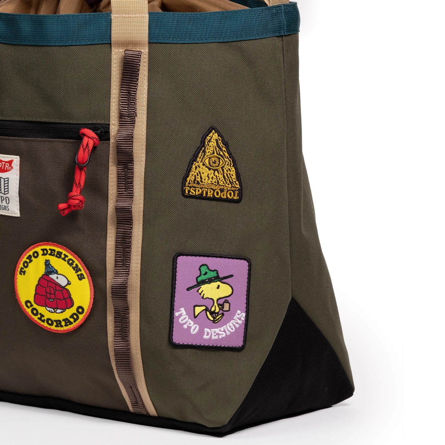 Topo Designs x TSPTR Mountain Utility Tote in "Olive / Woodland"