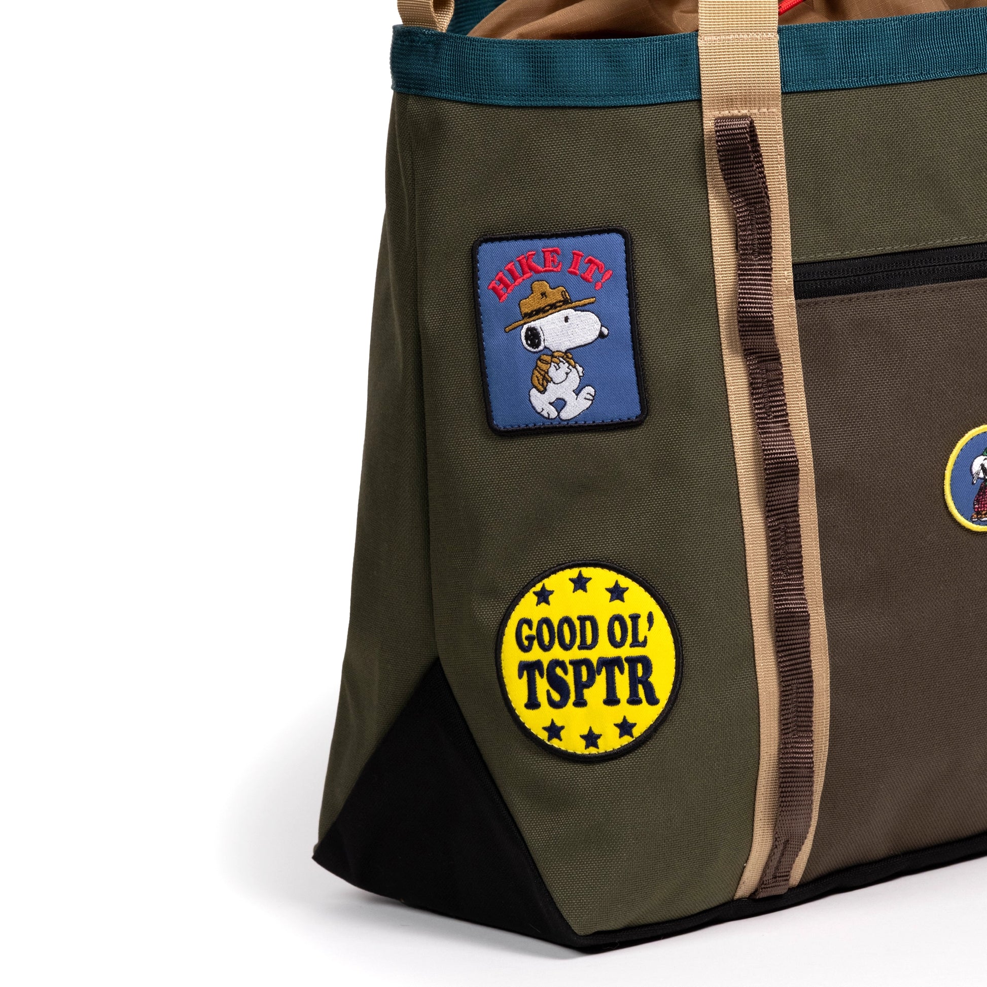 Topo Designs x TSPTR Mountain Utility Tote in "Olive / Woodland"