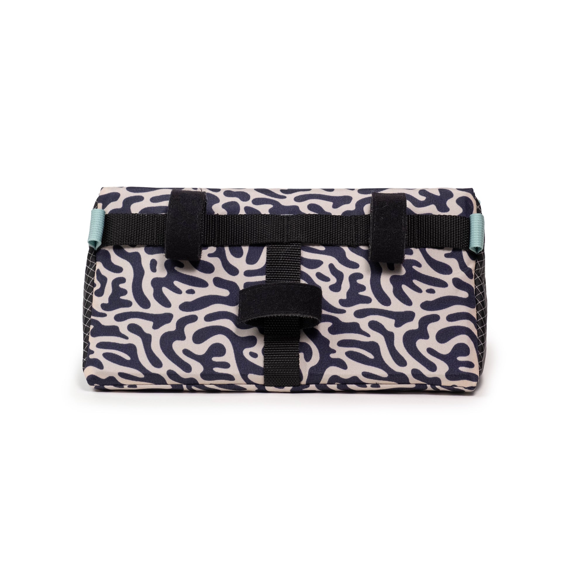 Back image of Topo Designs x Trek Bike Bag in "Party / Grid"