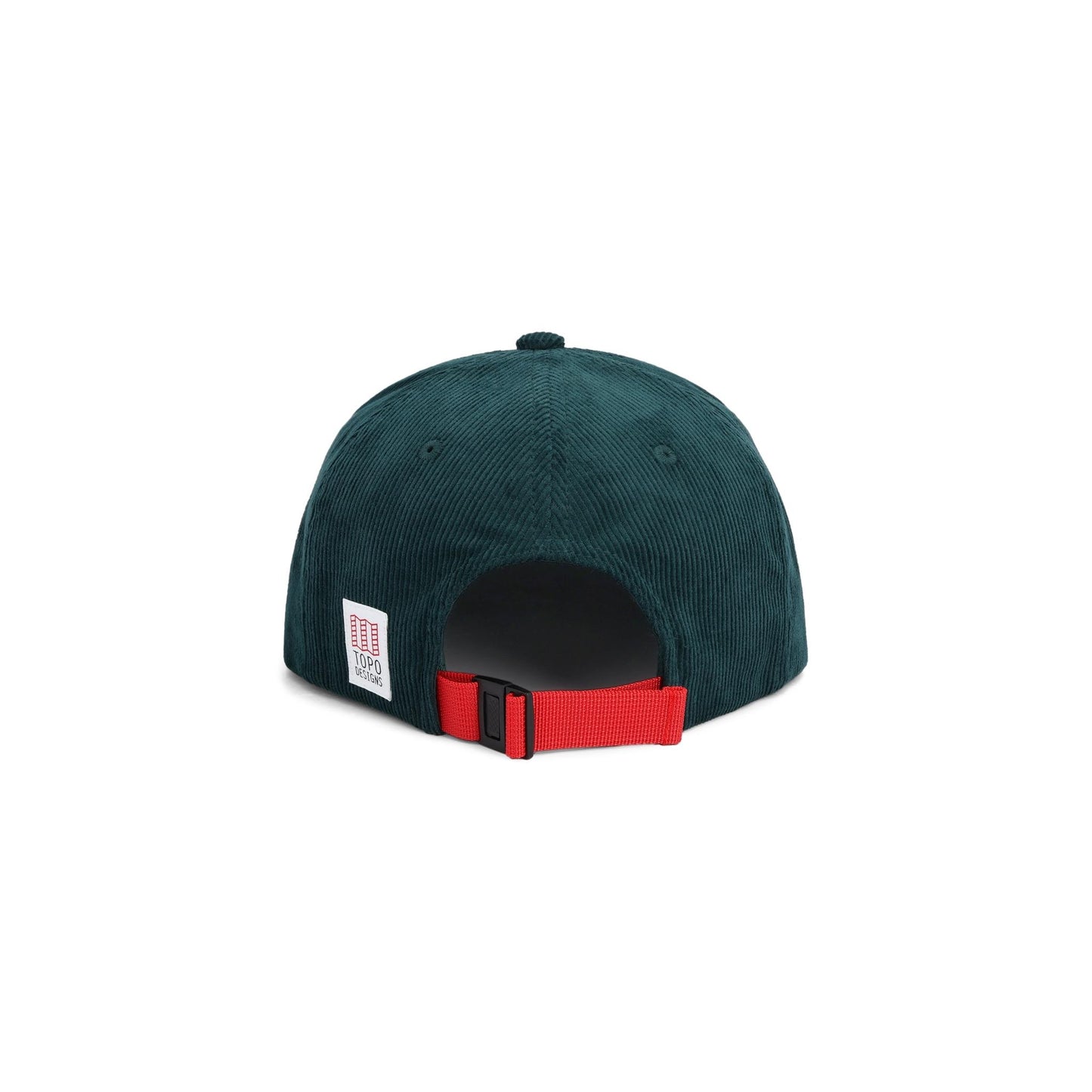 Back View of Topo Designs Corduroy Trucker Hat - Peaks in "Forest"