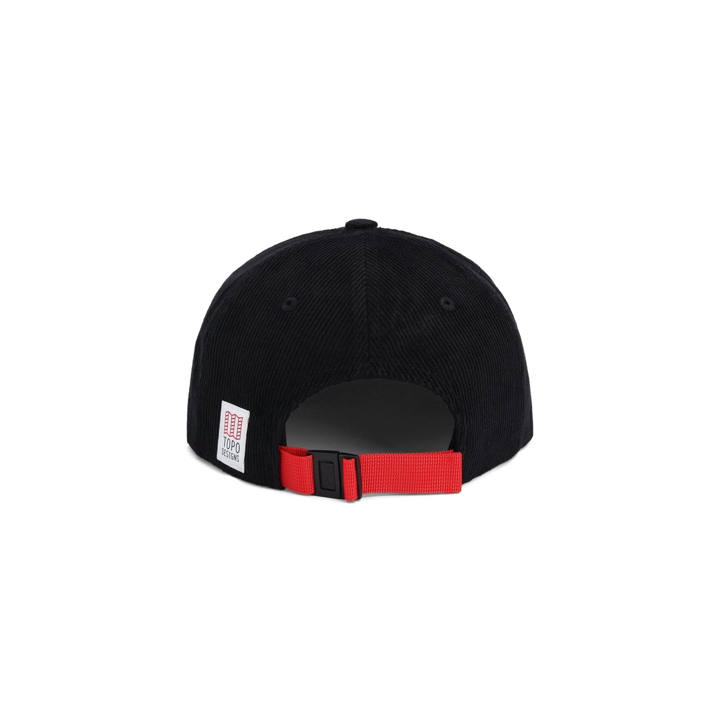 Back View of Topo Designs Corduroy Trucker Hat - Shadow in "Black"