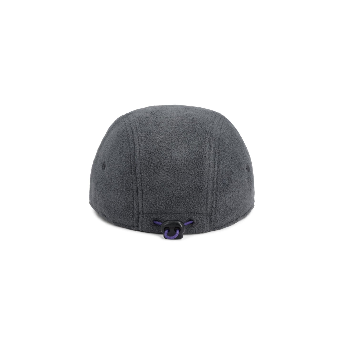 Back View of Topo Designs Full Dome Fleece Cap in "Asphalt / Black"