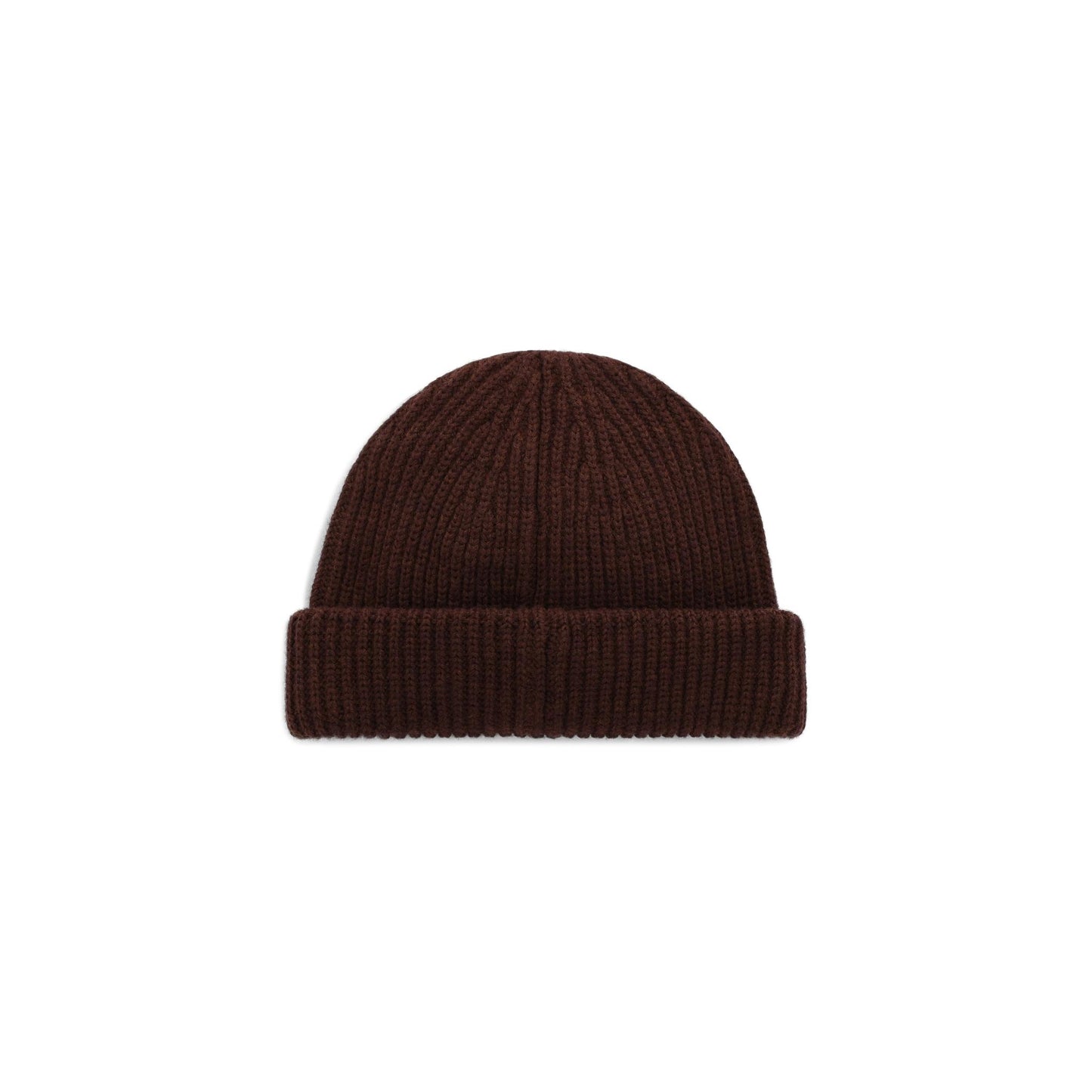Back View of Topo Designs Global Beanie in "Chocolate"