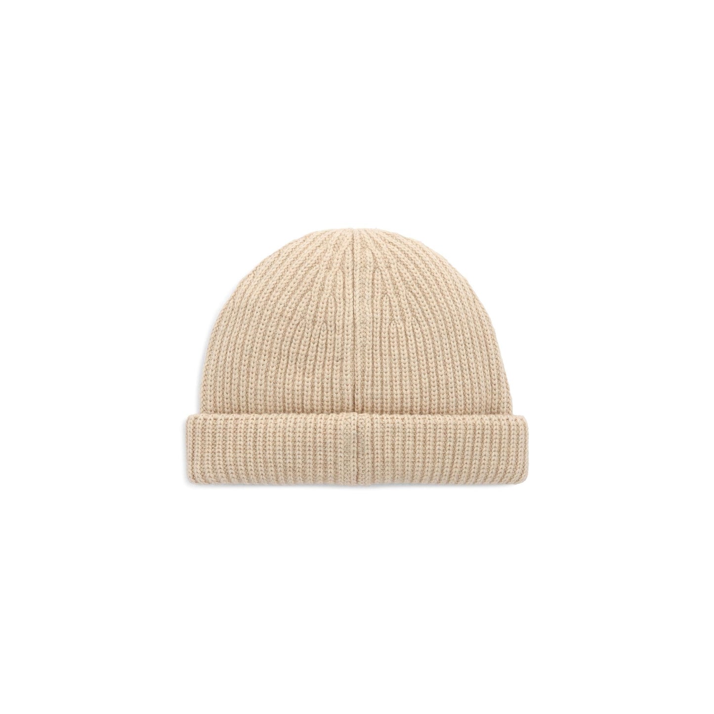 Back View of Topo Designs Global Beanie in "Oatmeal"