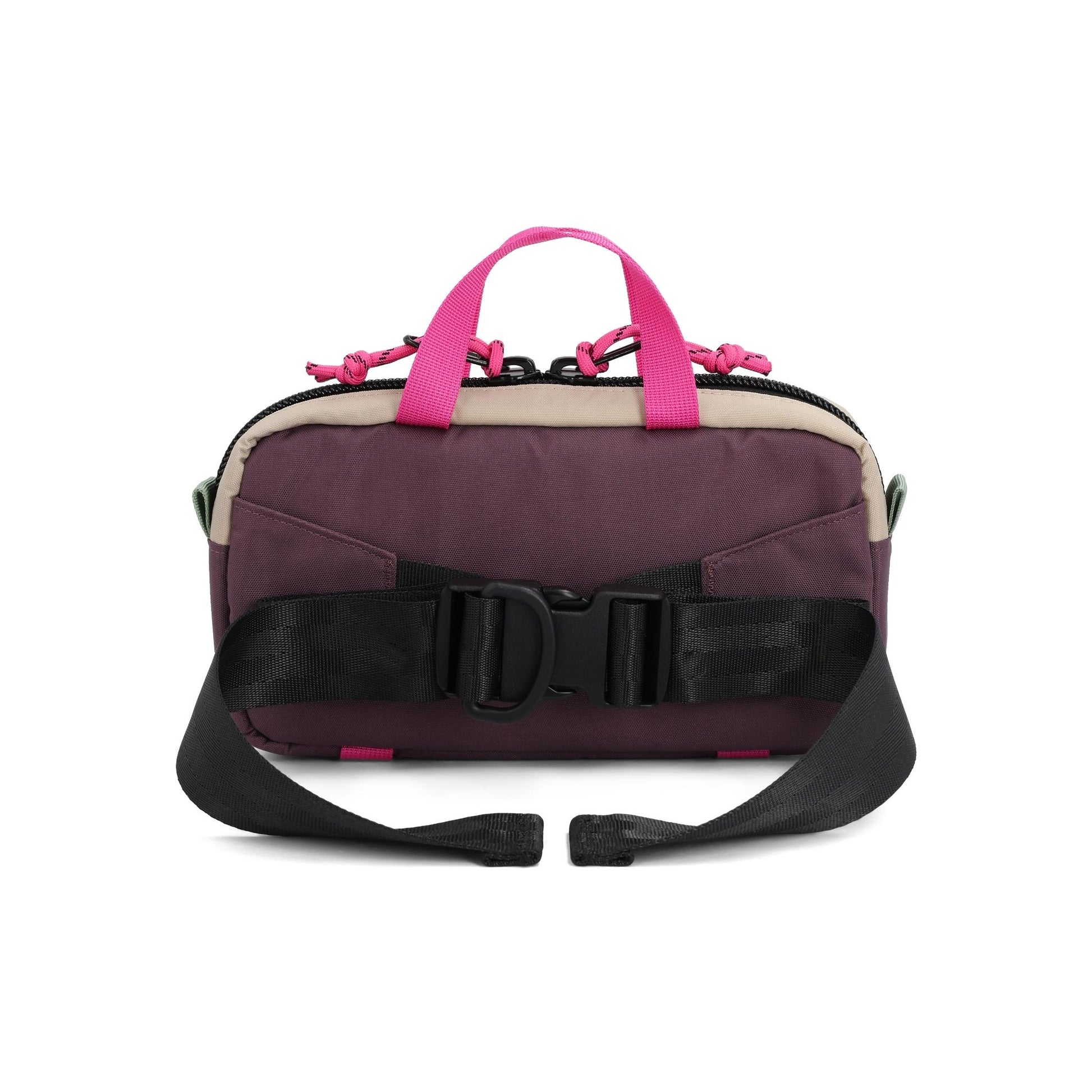 Back View of Topo Designs Mini Quick Pack in "Cobblestone / Aura"