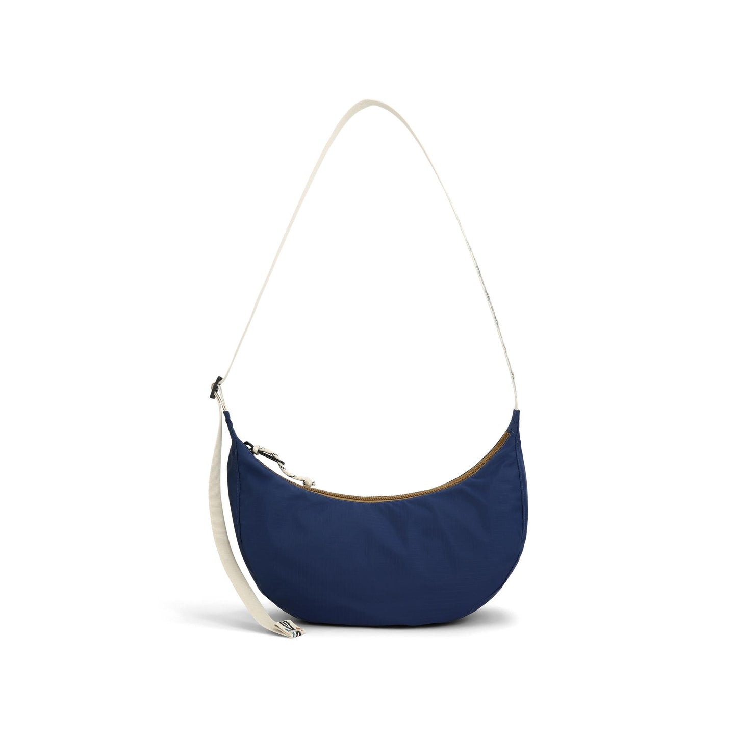 Back View of Topo Designs Moonlight Crossbody Bag in "Midnight / Caribbean"