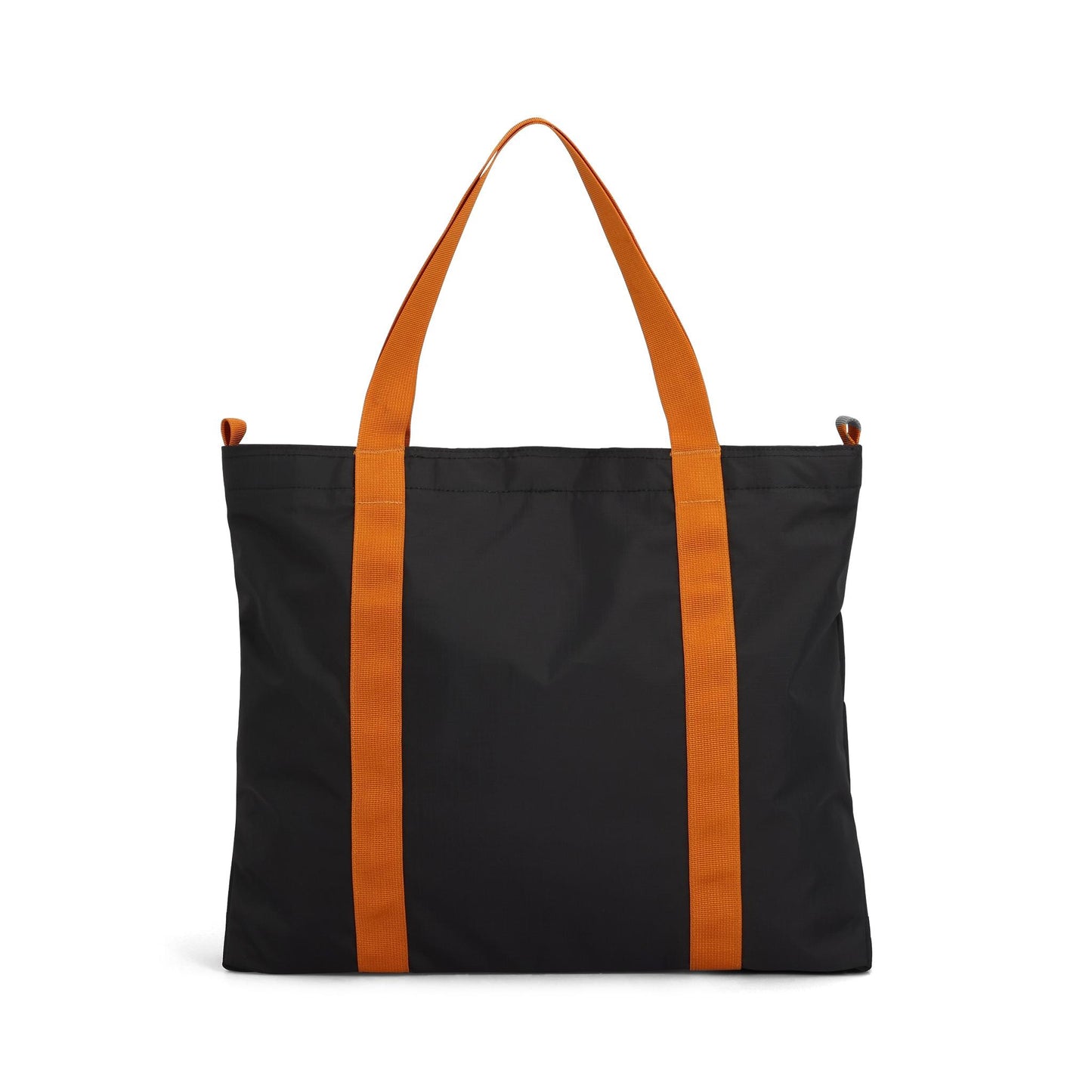 Back View of Topo Designs Mountain Essential Tote in "Black / Tectonic"