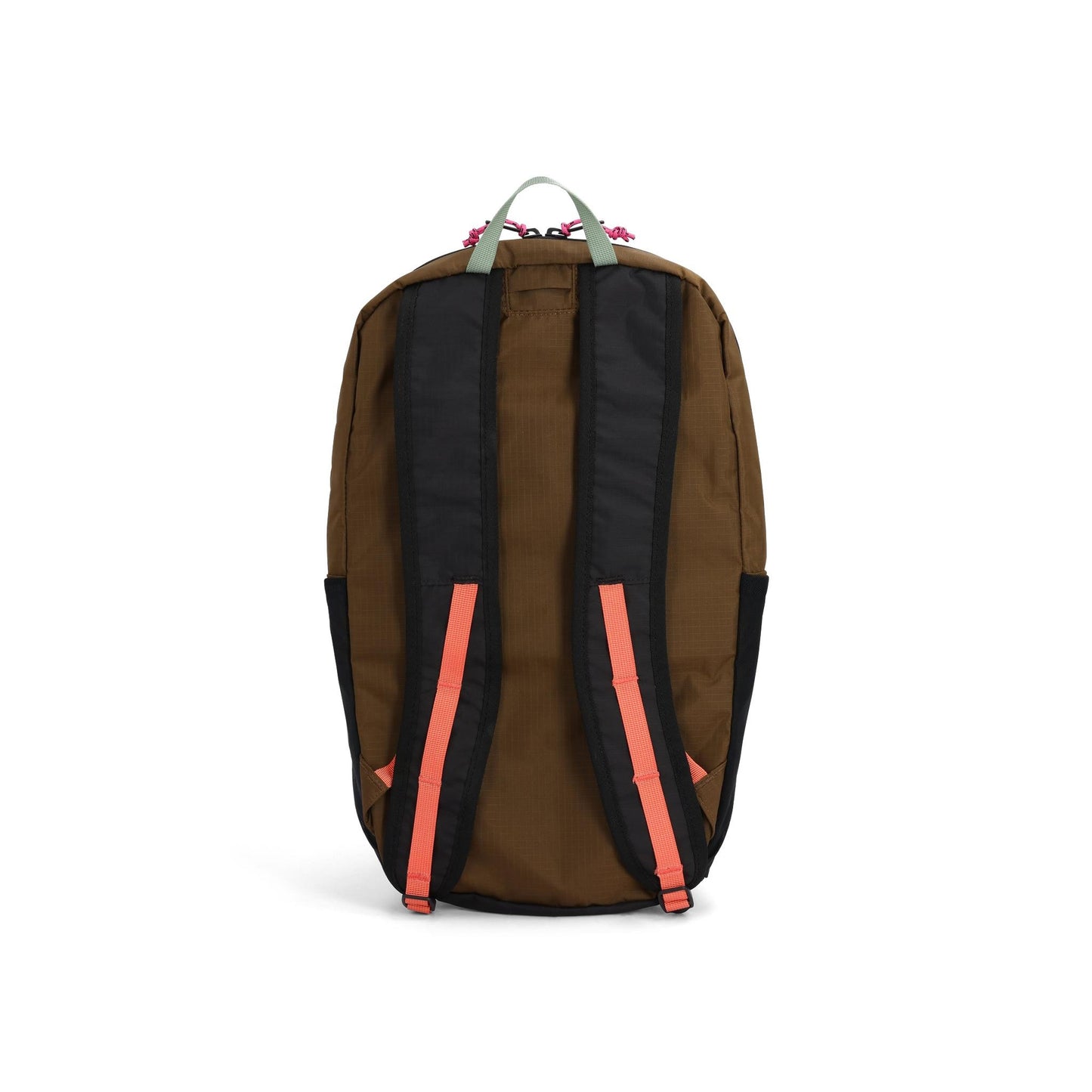 Back View of Topo Designs Peakview Packable Backpack in "Desert Palm / Sahara"