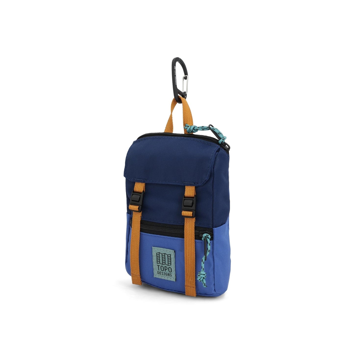 Front View of Topo Designs Rover Pack Micro in "Cobalt / Midnight"