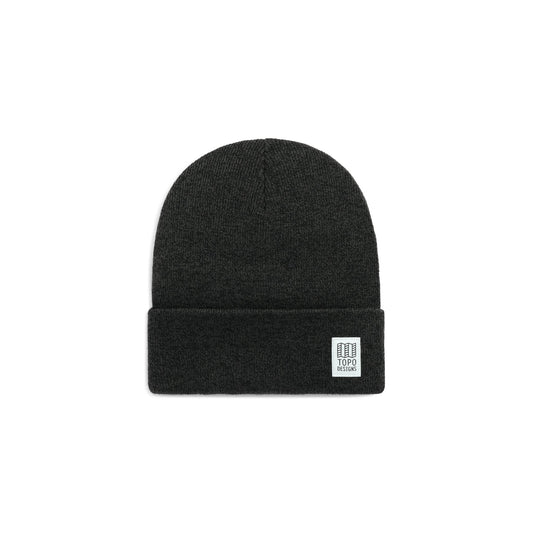 Front View of Topo Designs Work Cap in "Asphalt / Black Marl"