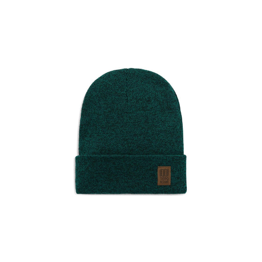 Front View of Topo Designs Work Cap in "Forest / Black Marl"