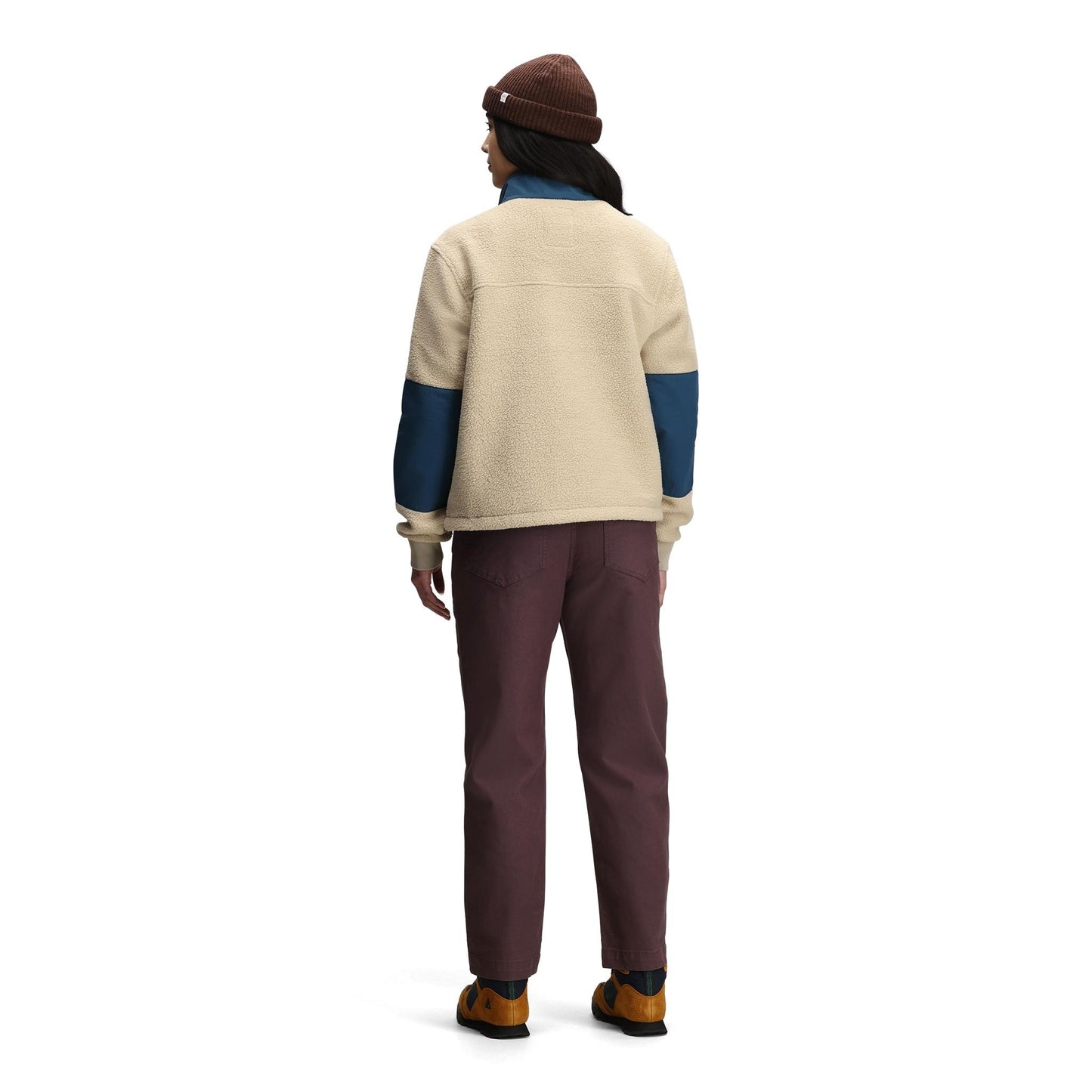 General back model shot of Topo Designs Field Pant - Women's in "Huckleberry"