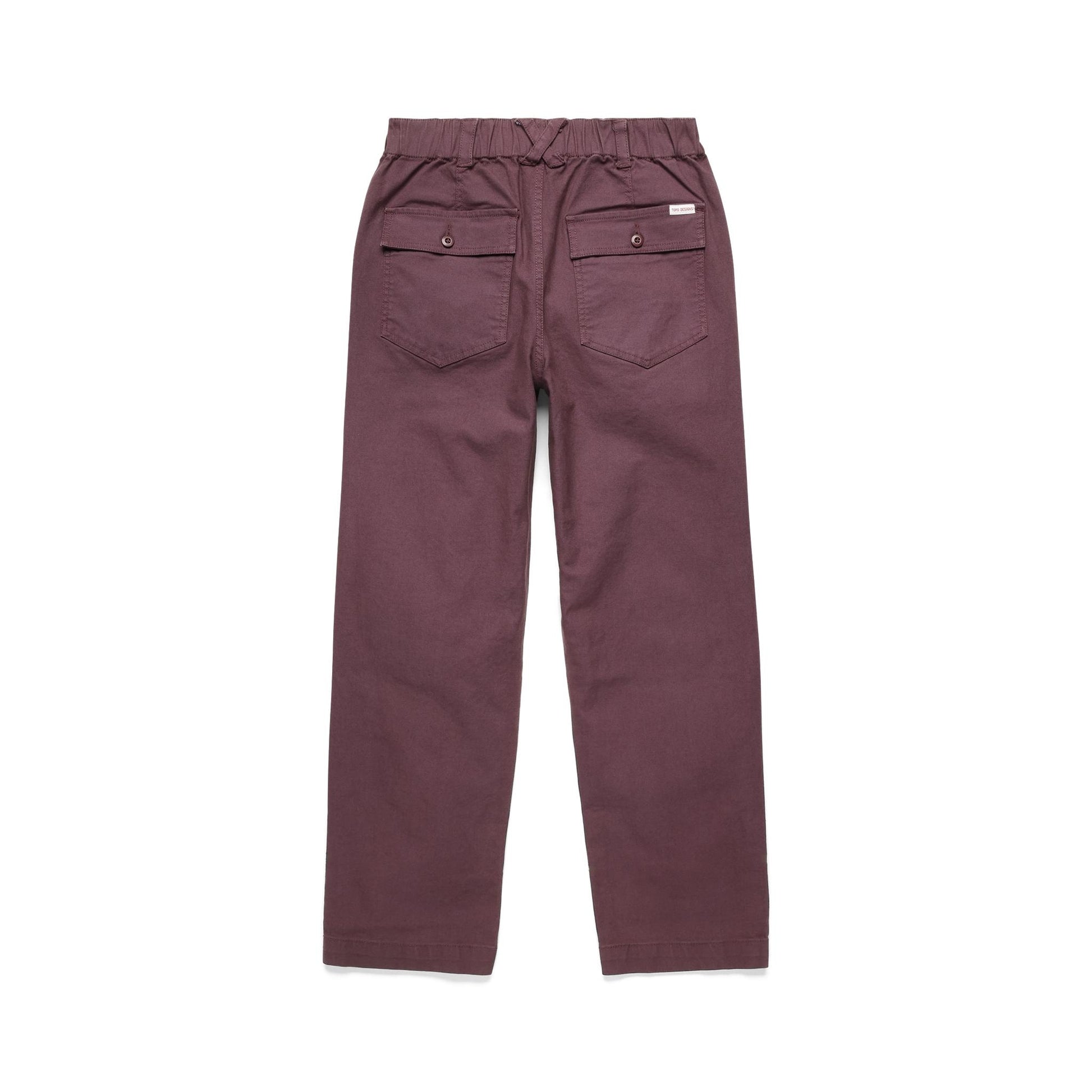 Back View of Topo Designs Field Pant - Women's in "Huckleberry"