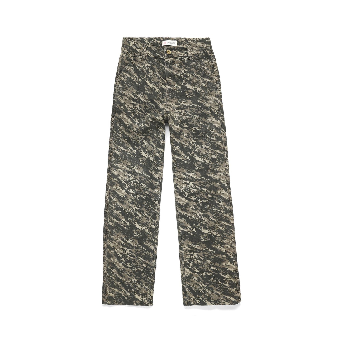 Front View of Topo Designs Utility Pants - Women's in "Beetle Yukon"