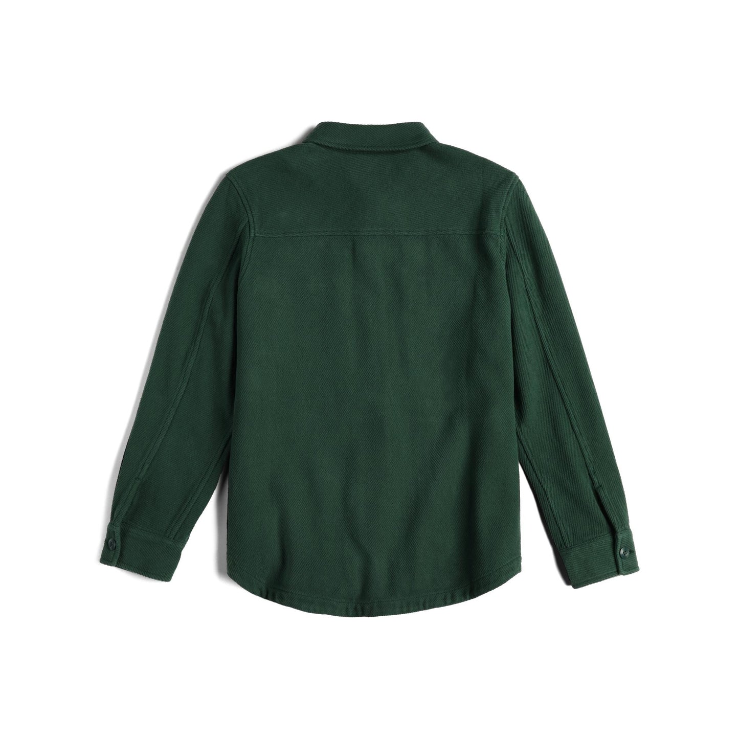 Back View of Topo Designs Onlooker Twill Shirt Jacket - Women's in "Forest"