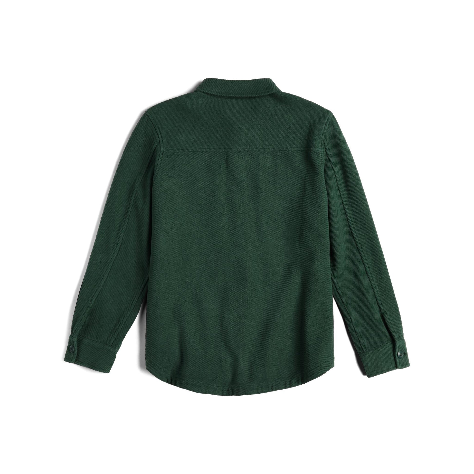 Back View of Topo Designs Onlooker Twill Shirt Jacket - Women's in "Forest"