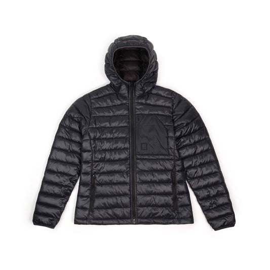 Front View of Topo Designs Townie Puffer Jacket - Women's in "Black"