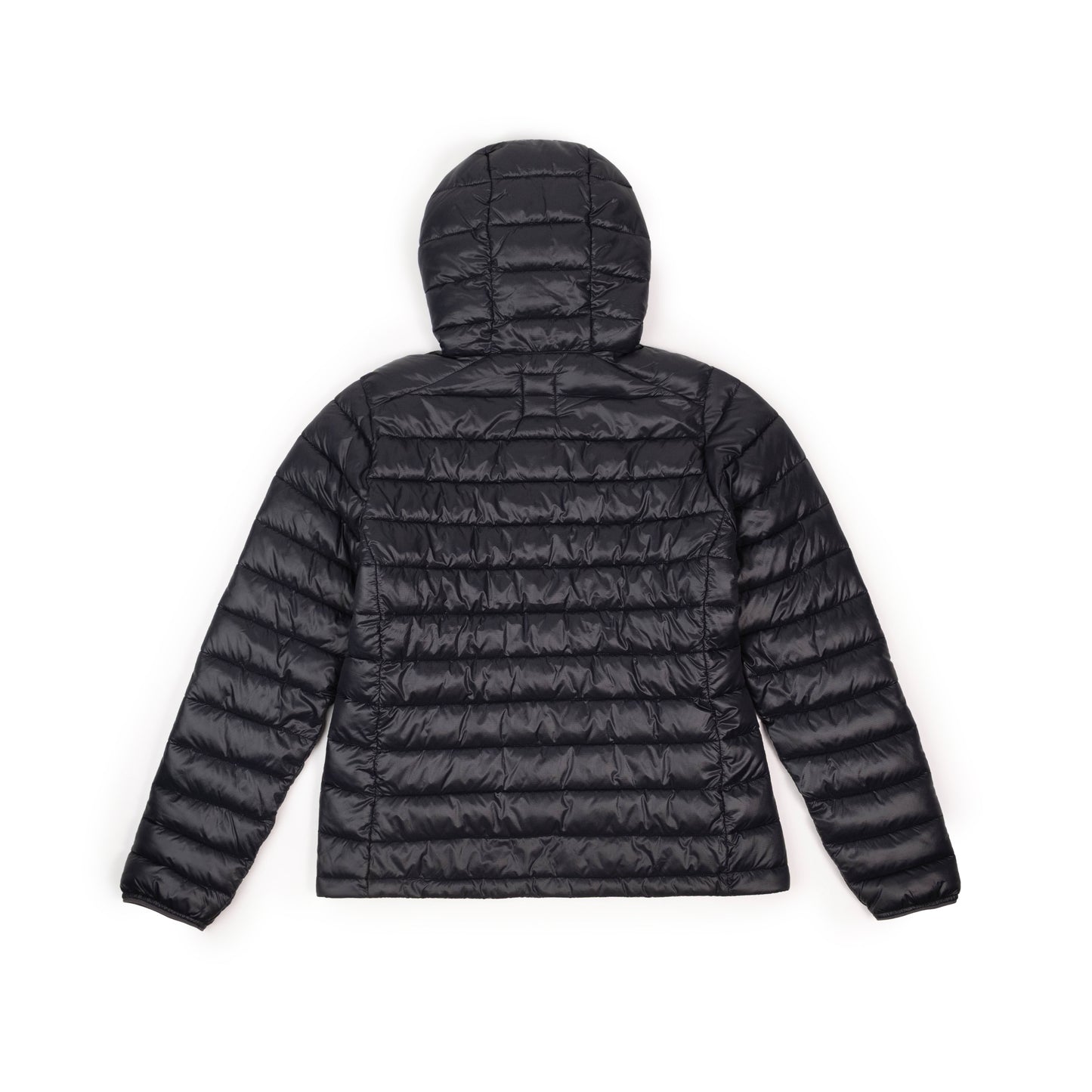 Back View of Topo Designs Townie Puffer Jacket - Women's in "Black"