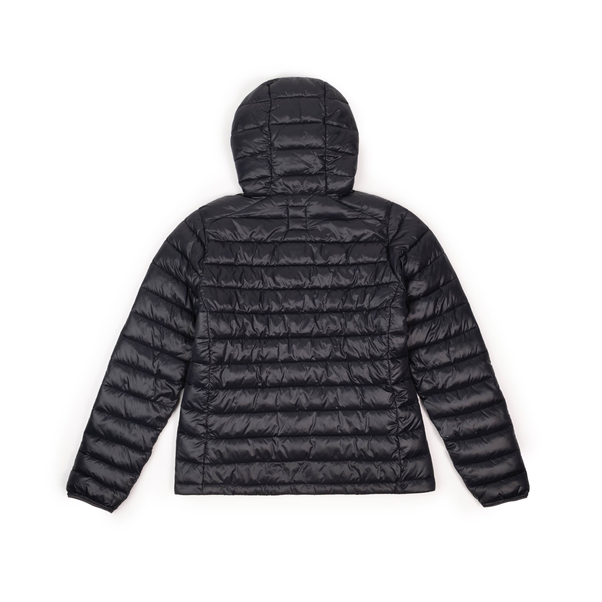 Back View of Topo Designs Townie Puffer Jacket - Women's in "Black"