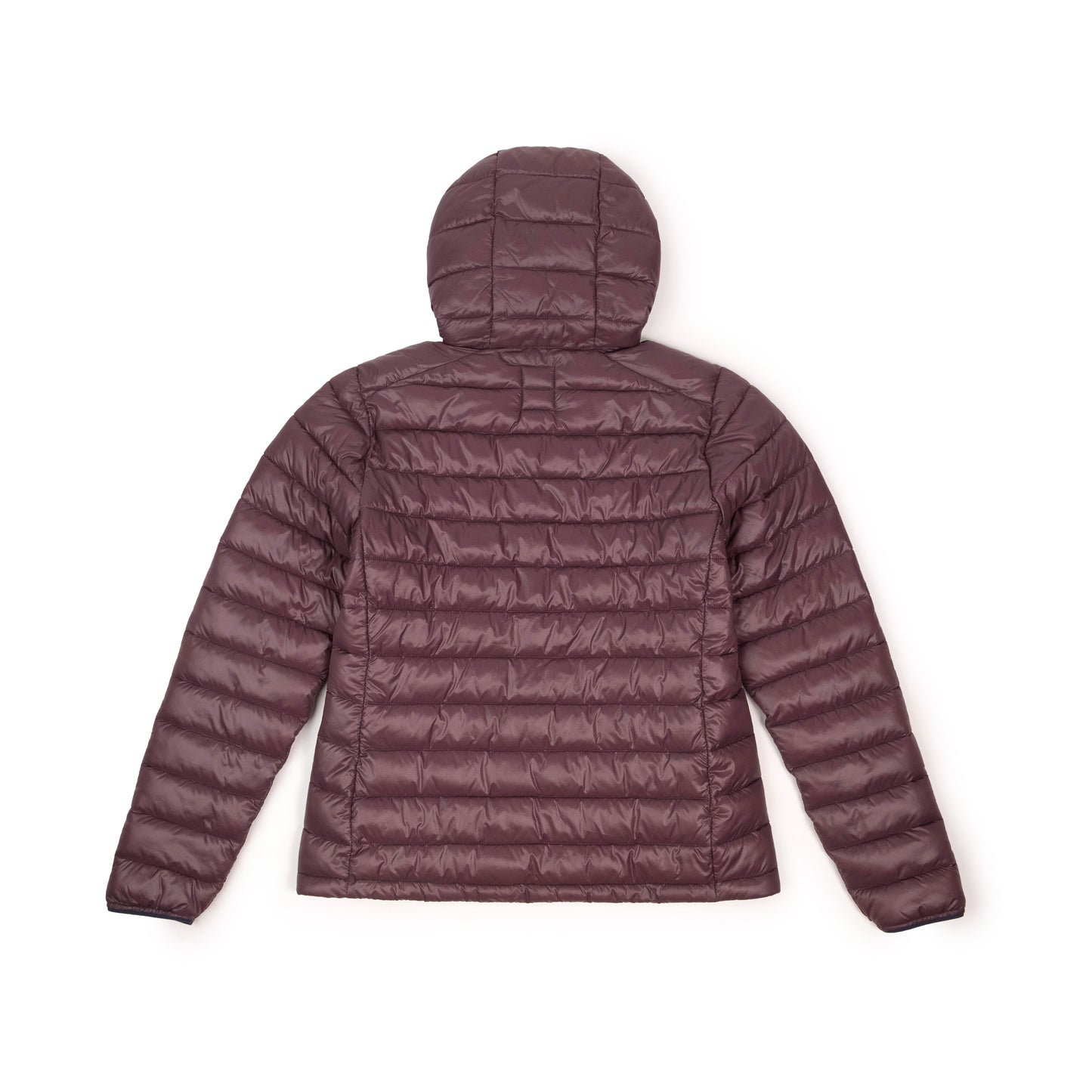 Back View of Topo Designs Townie Puffer Jacket - Women's in "Huckleberry"
