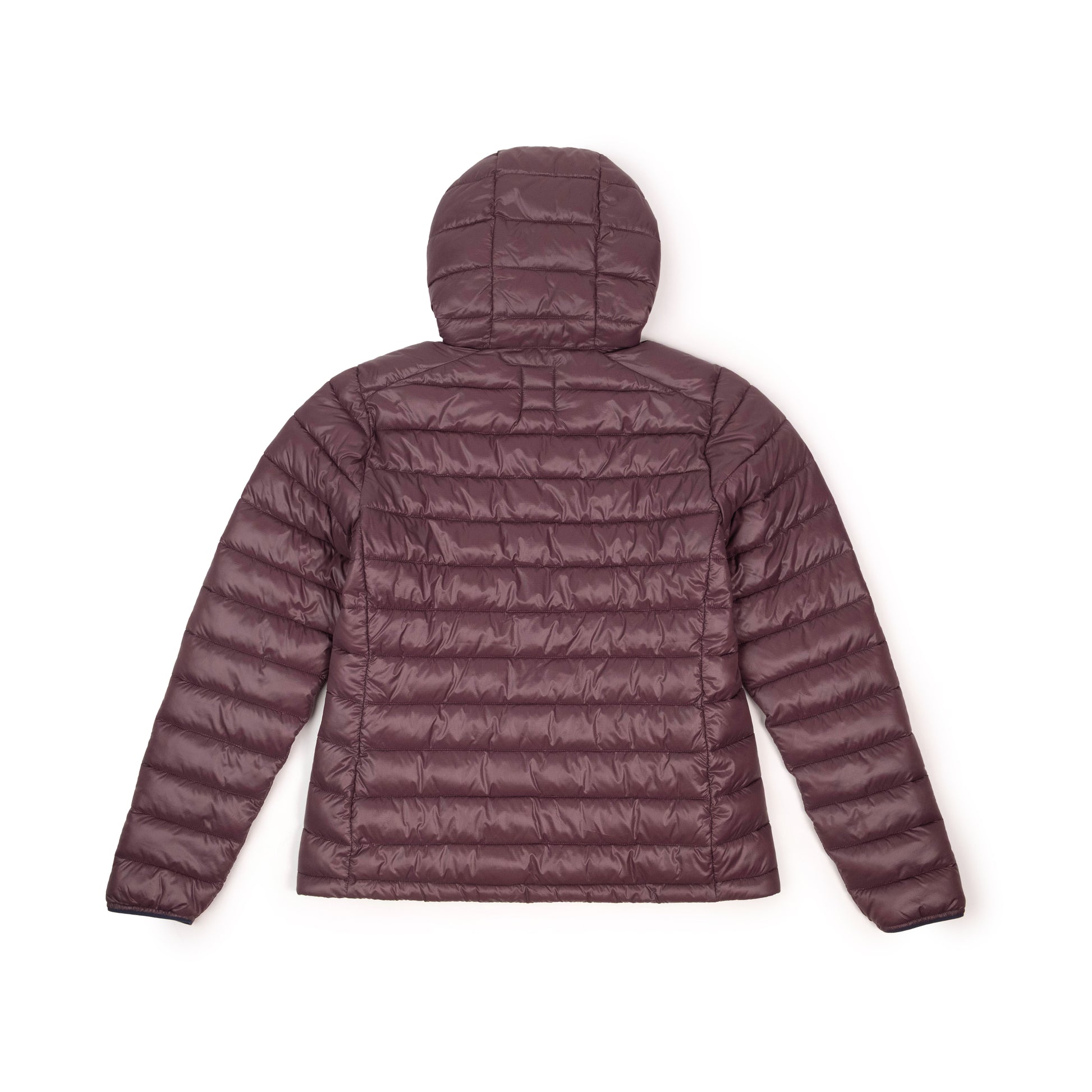 Back View of Topo Designs Townie Puffer Jacket - Women's in "Huckleberry"