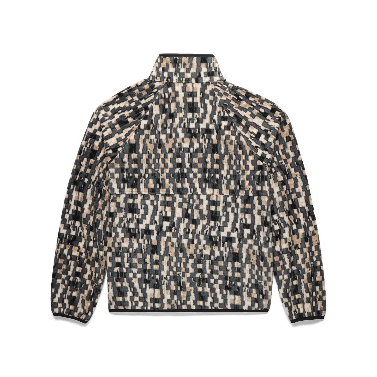 Back View of Topo Designs Vista 1/4 Zip Lightweight Fleece - Women's in "Downhill Geo"