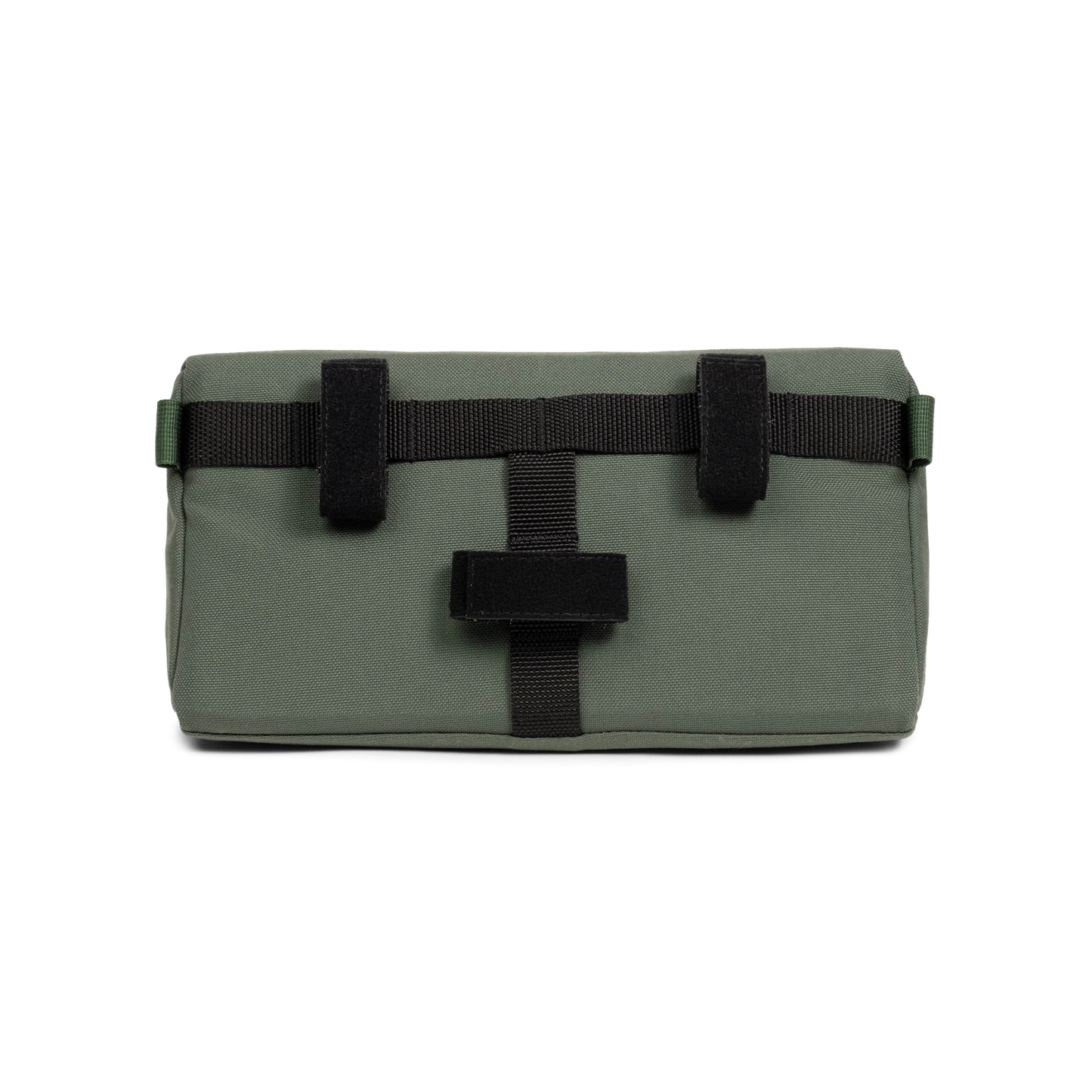 Back view of Topo Designs Bike Bag in "Very Peri / Forest"