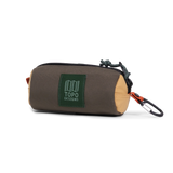 Front Quarter View of Topo Designs Burrito Bag in "Woodland / Goldenrod"