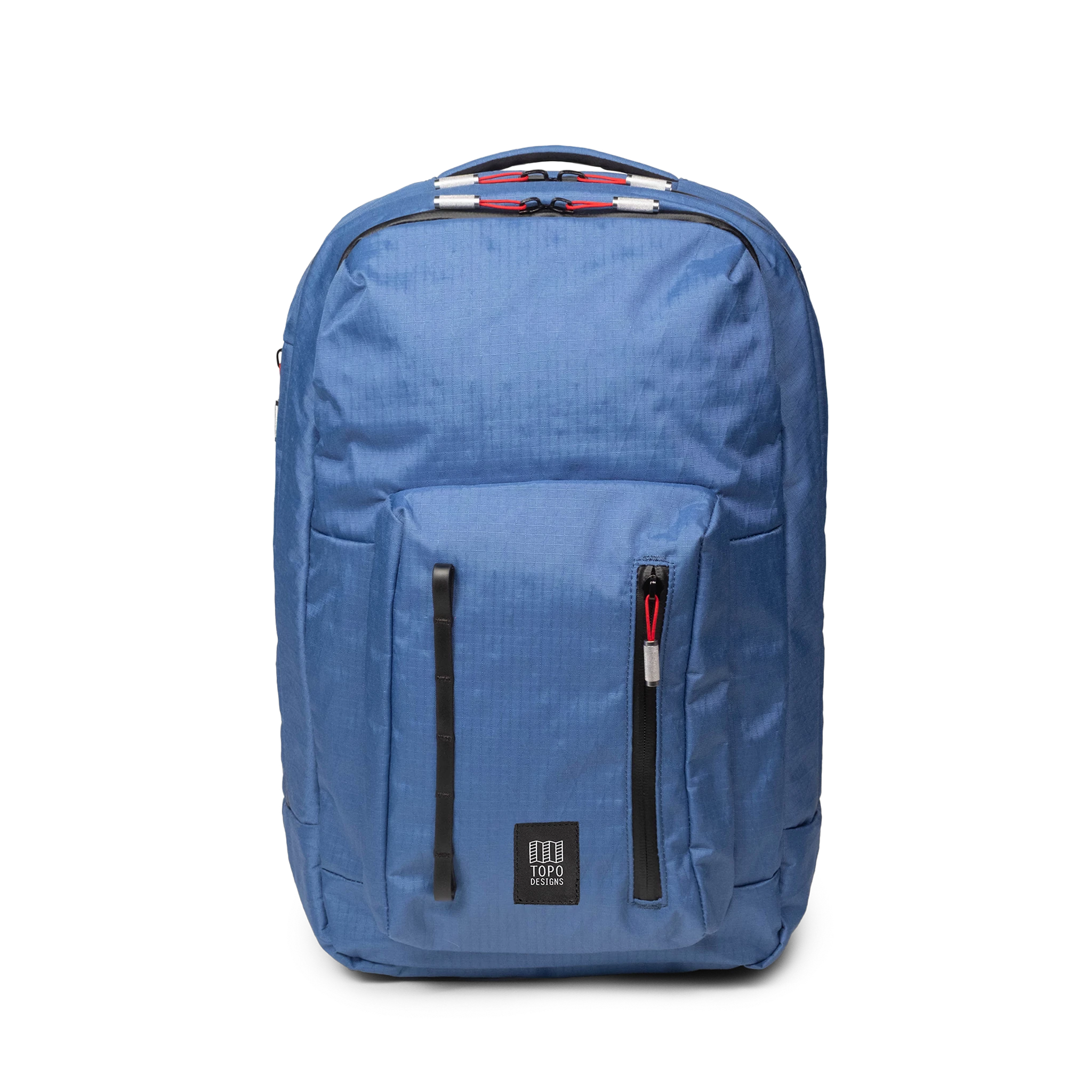 Front view of Topo Designs Global Pro Backpack in "Ocean Blue"