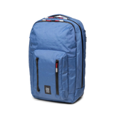 Front view of Topo Designs Global Pro Backpack in "Ocean Blue"