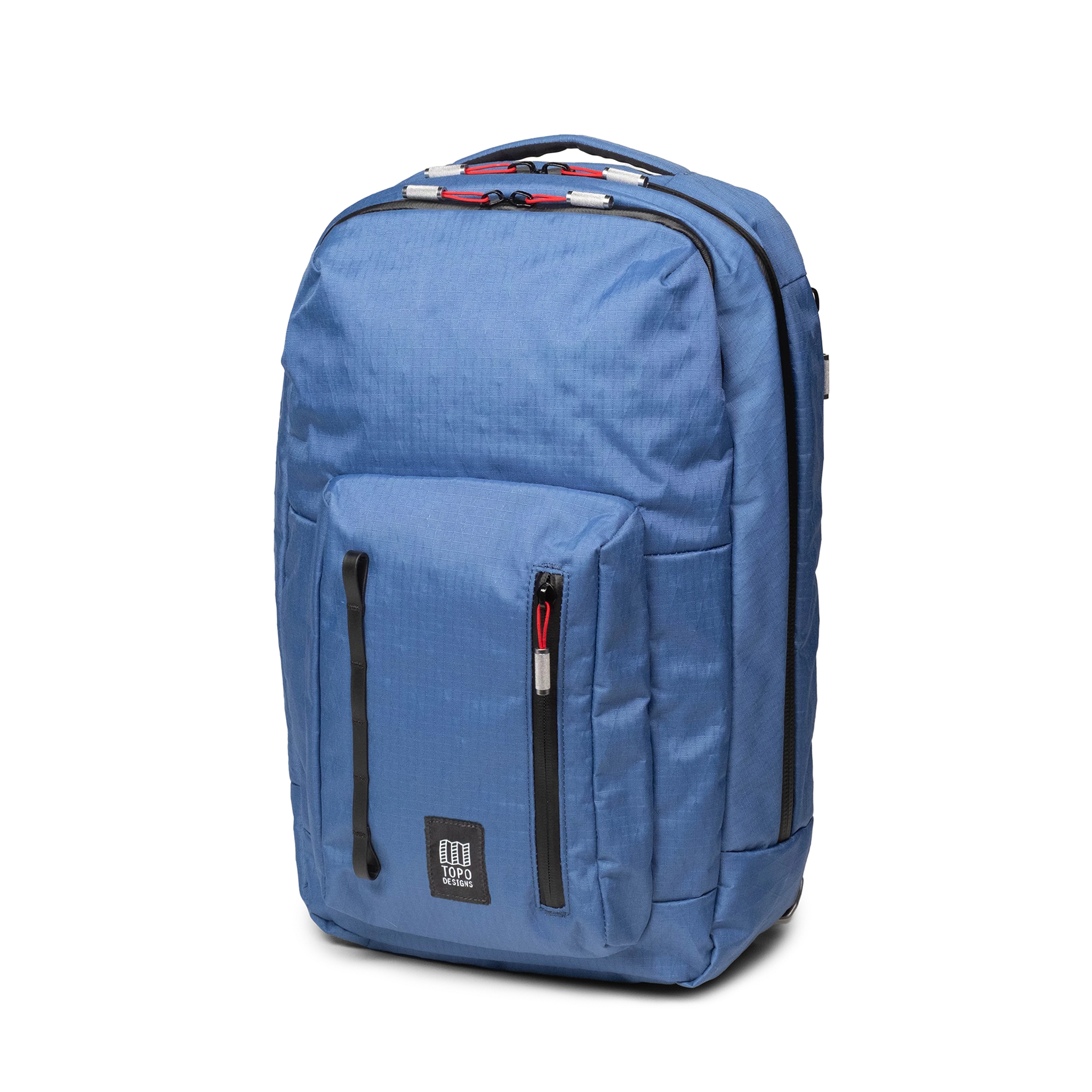 Front view of Topo Designs Global Pro Backpack in "Ocean Blue"