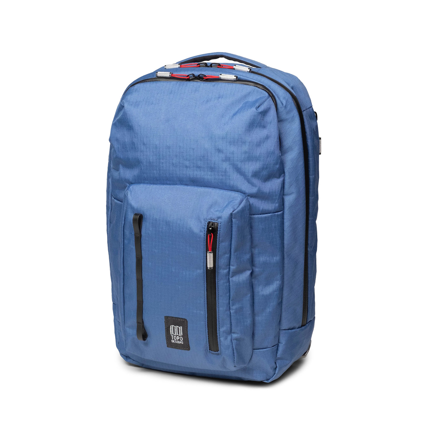 Front view of Topo Designs Global Pro Backpack in "Ocean Blue"