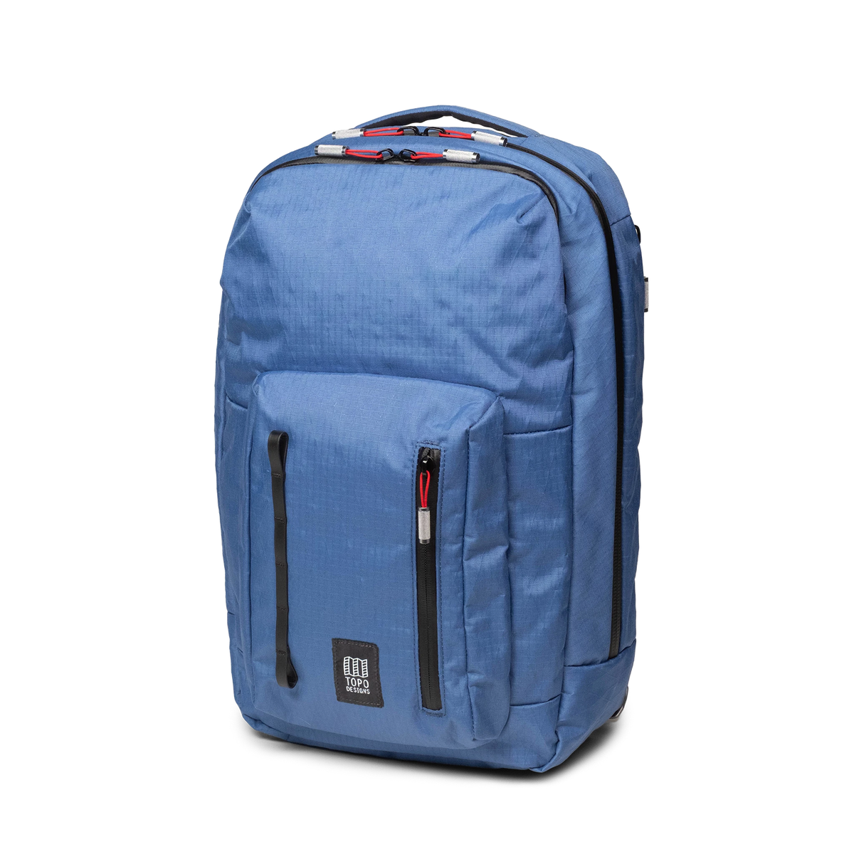Front view of Topo Designs Global Pro Backpack in "Ocean Blue"