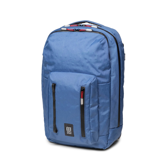 Front view of Topo Designs Global Pro Backpack in "Ocean Blue"