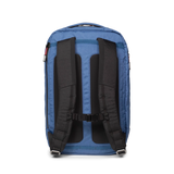 Back view of Topo Designs Global Pro Backpack in "Ocean Blue"